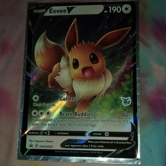Pokémon Eevee V card - Picture 4 of 6